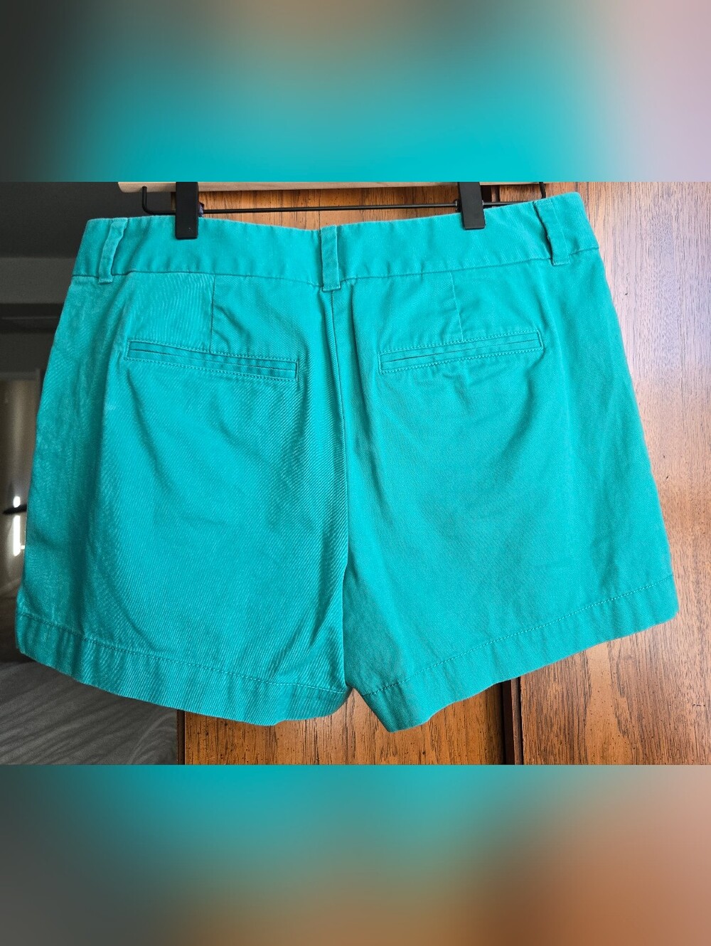 Loft Women's Classic Cotton Shorts - Teal - Picture 3 of 3